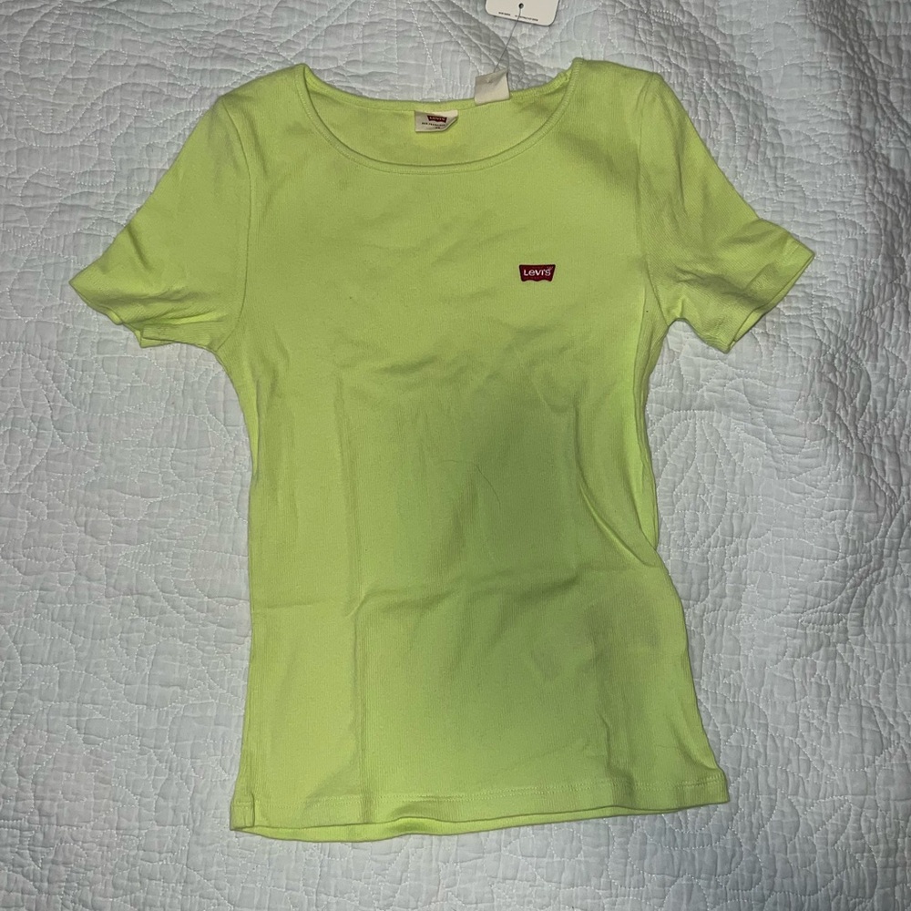 Levi's Green Fitted Short Sleeve Tee - Picture 3 of 7